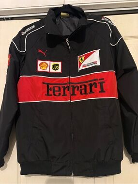 F1 Vintage Ferrari Racing Jacket - Black Edition